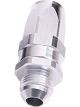 Aeroflow Male Taper Swivel Straight Hose End -12 to -12 Silver