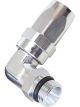 Aeroflow ORB Taper Swivel 90 Degree Hose End -6AN to -8AN Silver