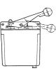 Alemlube Semi Automatic Pump with 1.8 litres Reservoir 4mm Tube 5 Bar