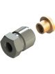 Alemlube Valve Outlet Compression Fitting Brass Olive 6mm