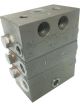 Alemlube Assembled Divider Valves 4 Outlets 3 Section