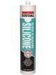 Soudal Glass and Glazing Silicone Sealant Light Grey 300ml