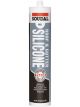 Soudal Roof and Gutter Silicone Sealant Grey 300ml