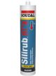 Soudal Silirub HT High Temperature Acetic Cure Silicone Sealant Black 310ml