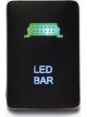 Lightforce Push Button Switch On/Off 12V Lightbar Logo For Toyota