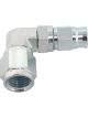 Aeroflow 90 Degrees Zinc Coated Steel Hose End -4AN B-Nut to -3 PTFE Hose