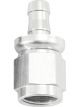 Aeroflow 510 Series Full Flow Tight Radius Push Lock Straight Hose End Silver