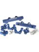 Aeroflow Top Feed Conversion Billet EFI Fuel Rail Blue For 14mm 3/4