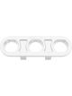 Aeroflow Universal Modular 3-Port Billet Bulkhead Plate Polished Finish