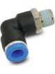 Vibrant Male 90 Degrees Elbow Fitting for 1/4