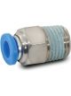 Vibrant Male Straight Push Lock Fitting for 3/8