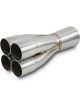 Vibrant Stainless Steel 4-1 Merge Collector 1.50