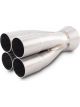 Vibrant Stainless Steel 4-1 Merge Collector 1.625