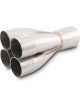 Vibrant Stainless Steel 4-1 Merge Collector 2.375