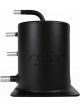 OBP 1 Litre Dark Matter Base Mount 100mm Diameter x 135mm Fuel Swirl Pot Black
