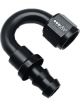 OBP AN6 Push Lock Fuel Fitting 180 Degrees Black