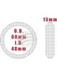 Aunger Exhaust Gasket Single Hold/Univ Dbl Tapered W/Mesh 48mm ID