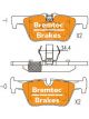 Bremtec Euroline Ceramic Brake Pad