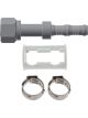 Burgaflex Fitting Straight #12 Burgaflex With Clamp & Holder