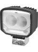 Hella Led Square Worklamp Flood Beam 12/24V 12W Black 1,000Lumens