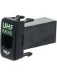 Hulk 4X4 Rj45 Uhf Socket Oe Rpl For Early Toyota Green Led - 40 x 22mm