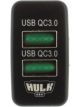 Hulk 4X4 Dual Usb Socket Qc3 Oe Rpl For Early Toyota Green Led 40x22mm