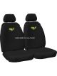 Hulk 4X4 Front Canvas Seat Covers For Hilux Single Cab 11/2015-On Black