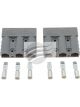 Jaylec Grey 3 Way 50A Connectrs w/ Terminals Pack of 2