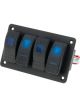 Jaylec Led Switch Rocker Panel 4 Way 3X On/Off/On 1X On/Off Dual