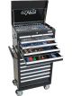 SP Tools Toolkit 244Pc Metric/Sae - Black 15 Drawer Custom