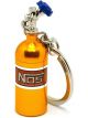 NOS Nitrogen Gas Bottle Keychain Yellow
