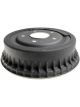 AC Delco Brake Drum Professional Cast Iron Black Rear