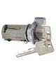 AC Delco Ignition Key Lock Cylinder Chrome Finish Two Keys AMC