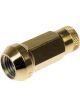 Dorman Lug Nut Steel Gold 14mm x 1.50 RH Bulge Open End Set of 20