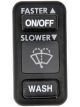 Dorman Windshield Wiper Switch Direct Replacement Plastic Black Int'l