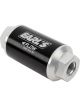 Earls Inline Fuel Filter 10 Microns Black Housing -6 AN Threads