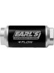 Earls Inline Fuel Filter 40 Microns Black Housing -6 AN Threads