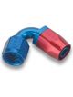 Earls 120 Degree Auto-Fit Hose End Fitting -10 to -10 AN Red/Blue