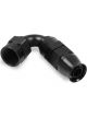 Earls 120 Degree Aluminum UltraPro Hose End Reusable -12 AN Black