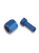 Earls Straight Auto-Mate Hose End Fitting -4 to -4 AN Blue