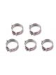 Earls Super Stock Hose Clamps -10 AN Stainless Steel Set of 5
