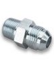 Earls Straight Steel Fitting Adapter Zinc -4 AN 3/8