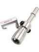 Earls Straight Fuel Line Adapter Fitting Silver 3/8