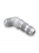 Earls 45 Degree Bulkhead Fitting Union -3 AN Steel Zinc Plated