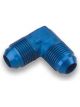 Earls 90 Degree Aluminum Fitting Coupler Blue Anodized -3 AN -3 AN
