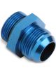 Earls Straight Aluminum Fitting Adapter Blue Anodized -8 AN -12 AN