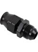 Earls Straight Aluminum Fitting Adapter Black -8 AN 1/2