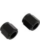 Earls Tube Nuts Aluminium Black Anodized -5AN Female Threads Pair
