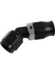 Earls 45 Degree Aluminum Speed-Seal Hose End -6 AN Female Threads