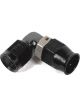 Earls 90 Degree Aluminum Speed-Seal Hose End -3 AN Female Threads